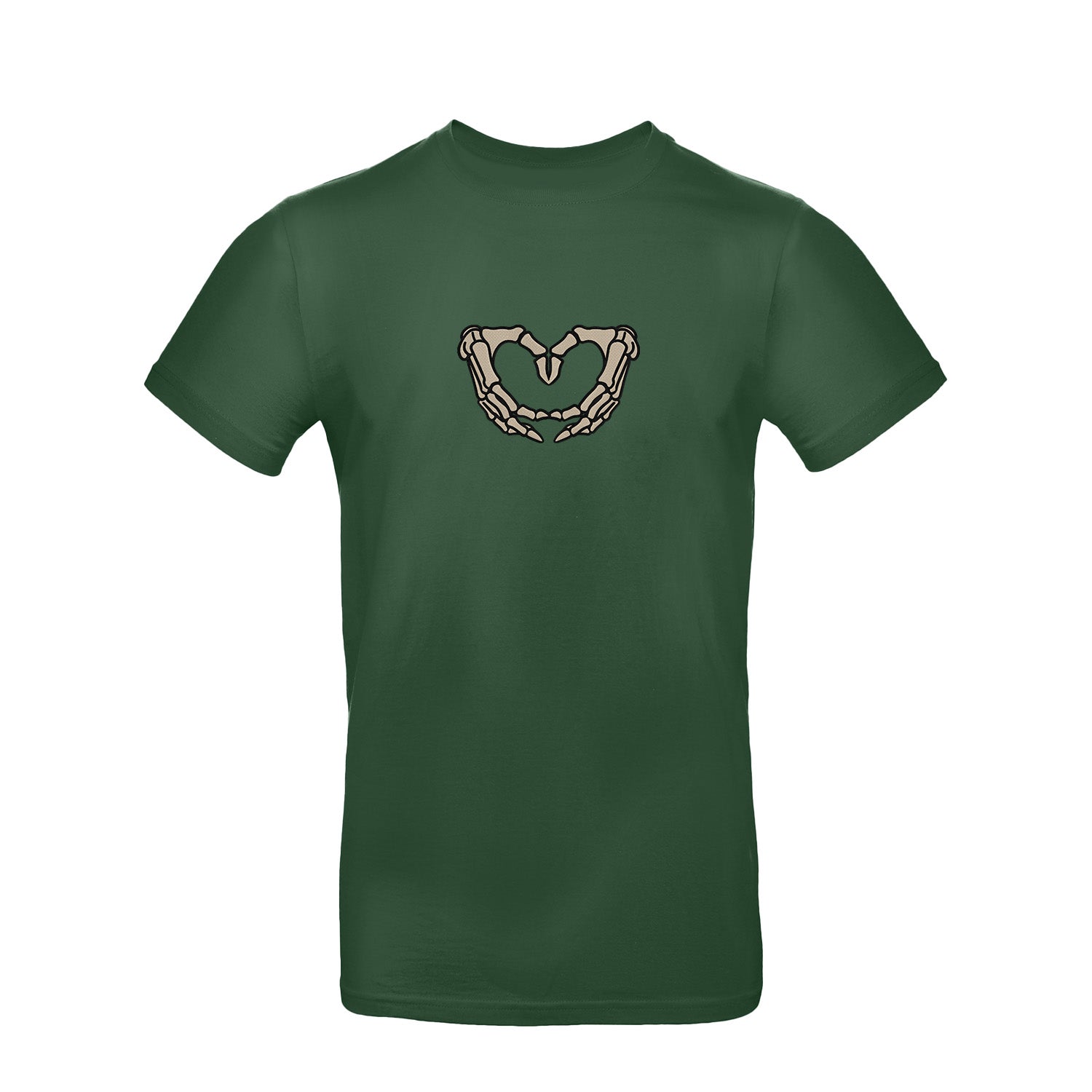 Koszulka z Haftem „Szkieletowe Serce” – wyrazisty styl Haft z radości - nadruki i haft na odzieży Warszawa