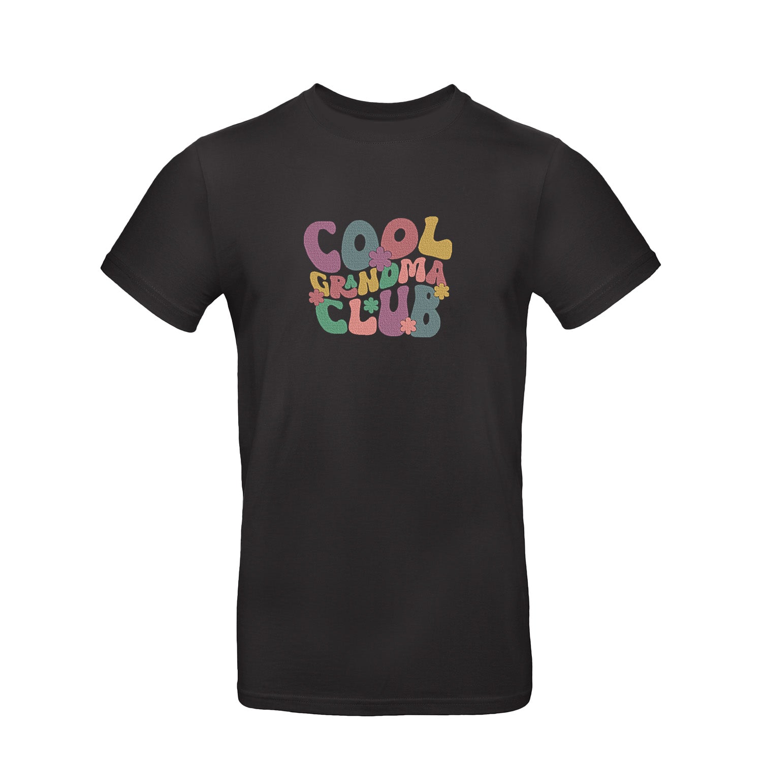 Koszulka z haftem Cool Grandma Club – prezent dla wyjątkowej Babci Haft z radości - nadruki i haft na odzieży Warszawa