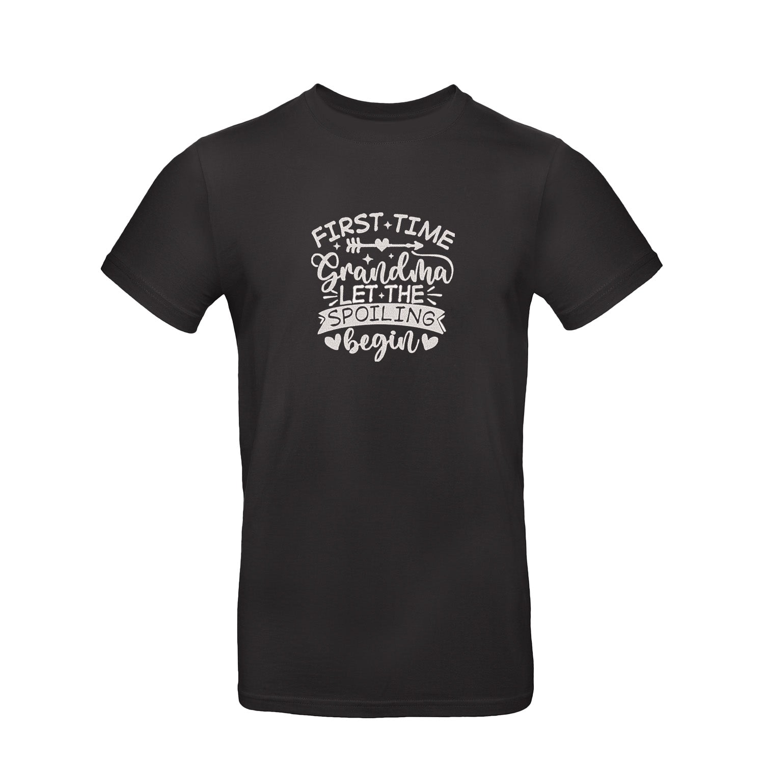 Koszulka First Time Grandma – haftowany prezent dla świeżej Babci Haft z radości - nadruki i haft na odzieży Warszawa
