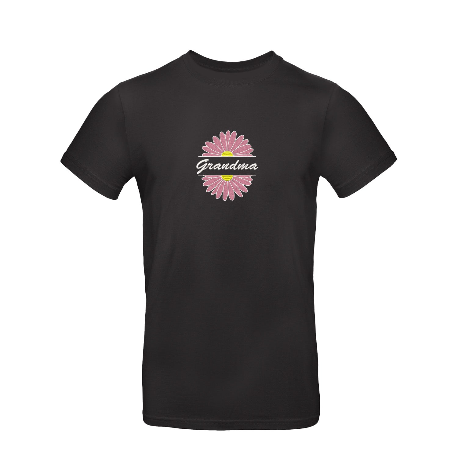 Koszulka Grandma Flower 2 – stokrotkowy haft dla ukochanej Babci Haft z radości - nadruki i haft na odzieży Warszawa