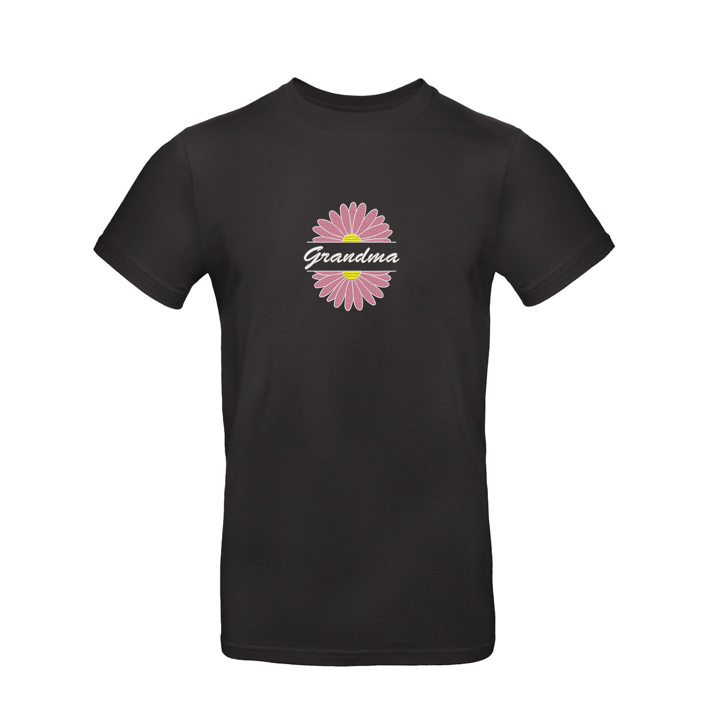Koszulka Grandma Flower 2 – stokrotkowy haft dla ukochanej Babci Haft z radości - nadruki i haft na odzieży Warszawa