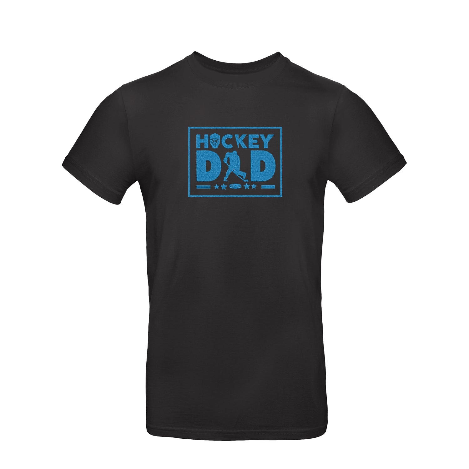 Koszulka unisex z haftem "Hockey Dad" – idealny prezent dla taty fana hokeja Haft z radości