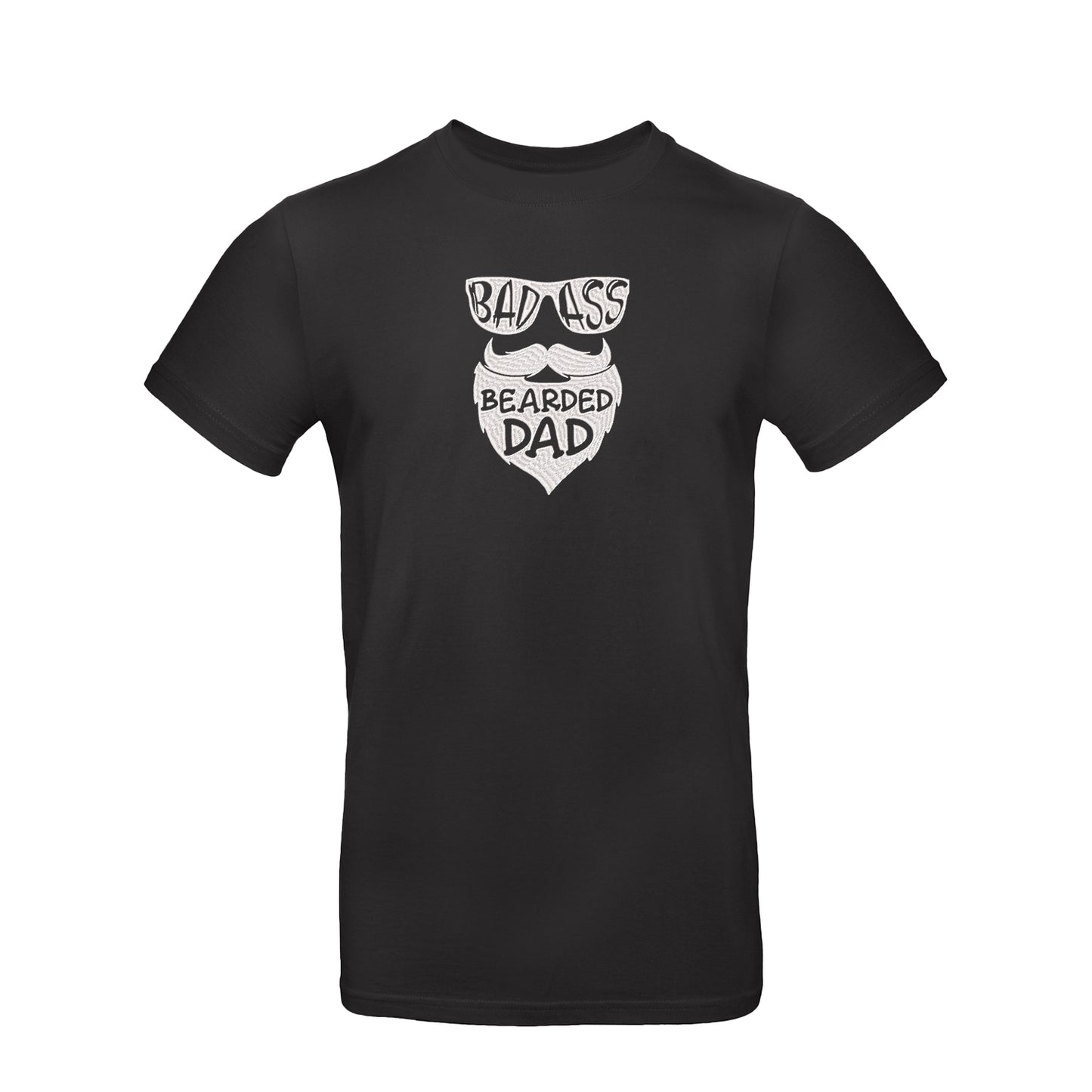 Koszulka unisex z haftem "Bearded Dad" | Stylowa koszulka dla brodacza | Prezent dla taty z brodą