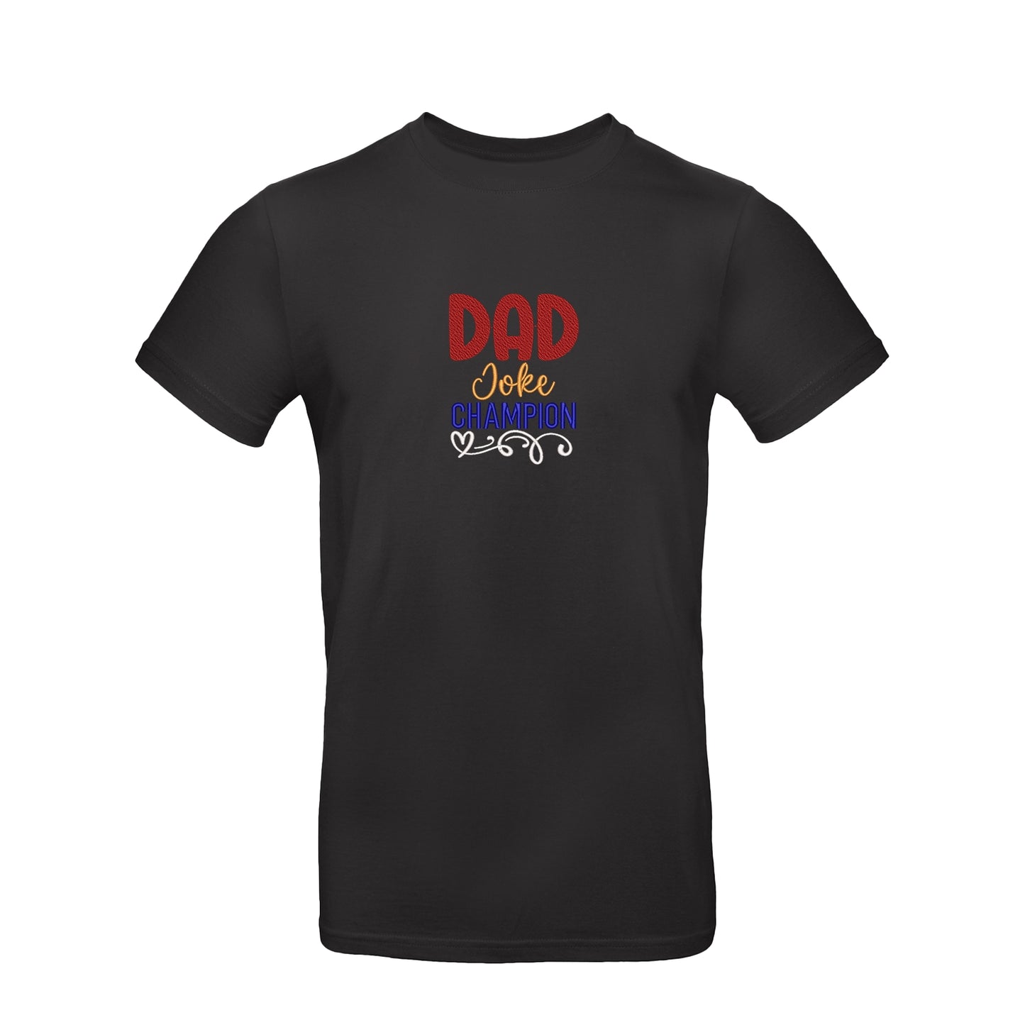 Koszulka unisex z haftem "Dad Joke Champion" – idealna dla taty z poczuciem humoru