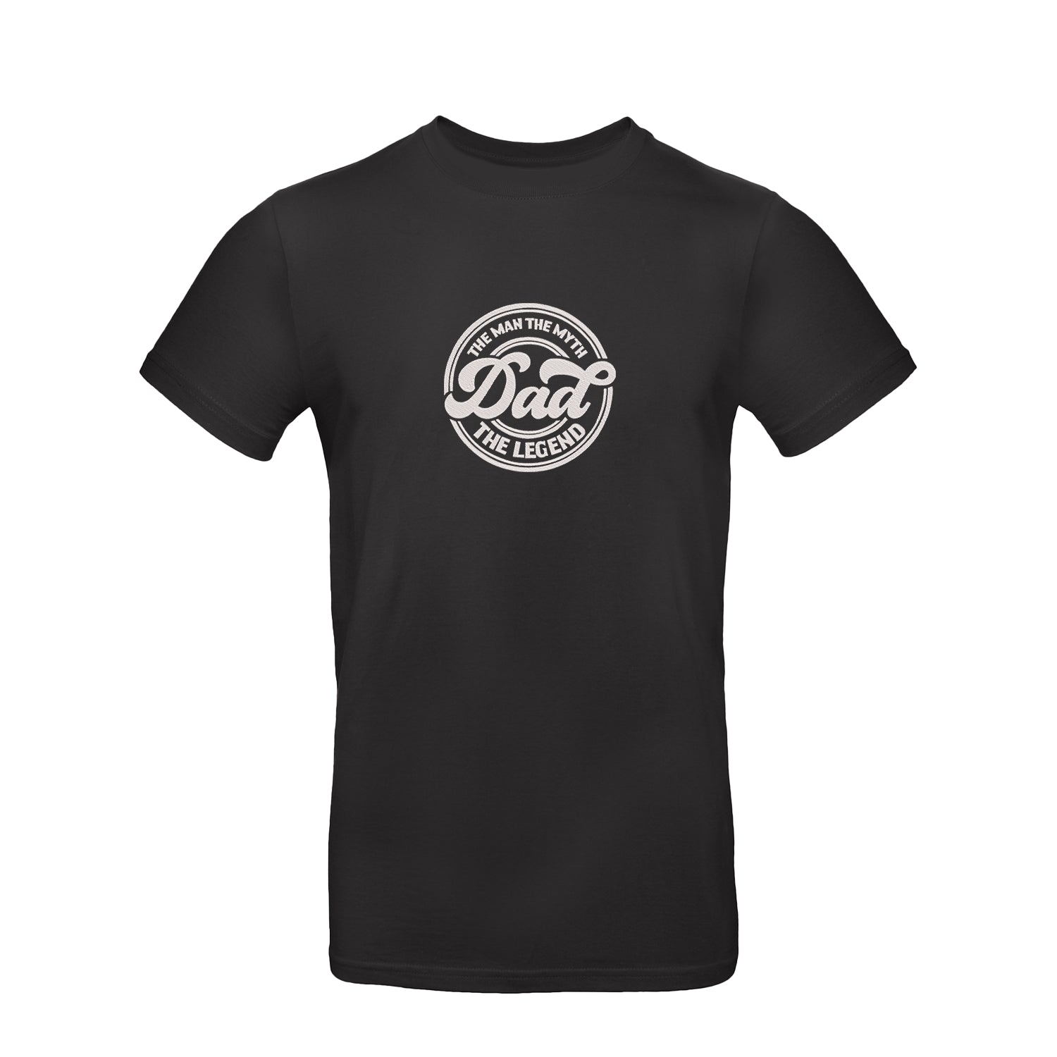Koszulka unisex z haftem "Dad The Man The Myth The Legend" – prezent dla legendarnego taty Haft z radości