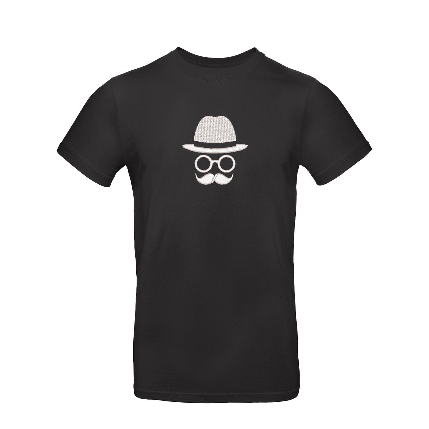 Koszulka unisex z haftem "Father with Moustache" – zabawny i stylowy prezent dla taty