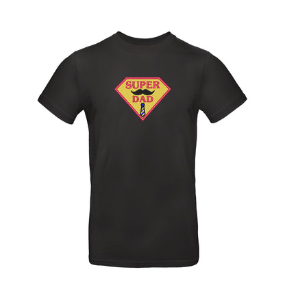 Koszulka "Super Dad" na Dzień Ojca – prezent z haftem dla taty bohatera Haft z radości