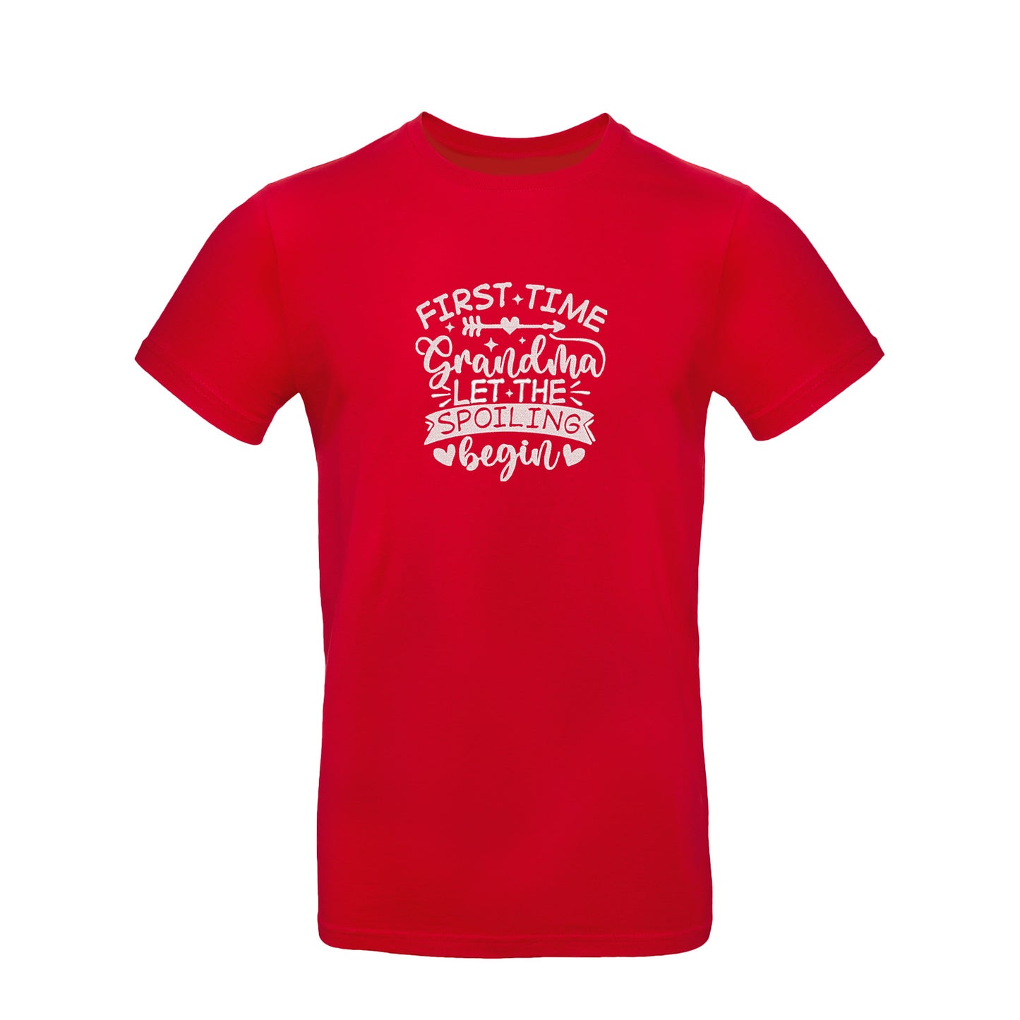 Koszulka First Time Grandma – haftowany prezent dla świeżej Babci Haft z radości - nadruki i haft na odzieży Warszawa