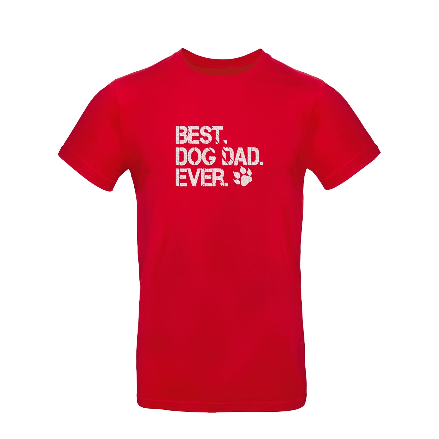Koszulka unisex z haftem "Best Dog Dad Ever 2" – prezent dla miłośnika psów Haft z radości