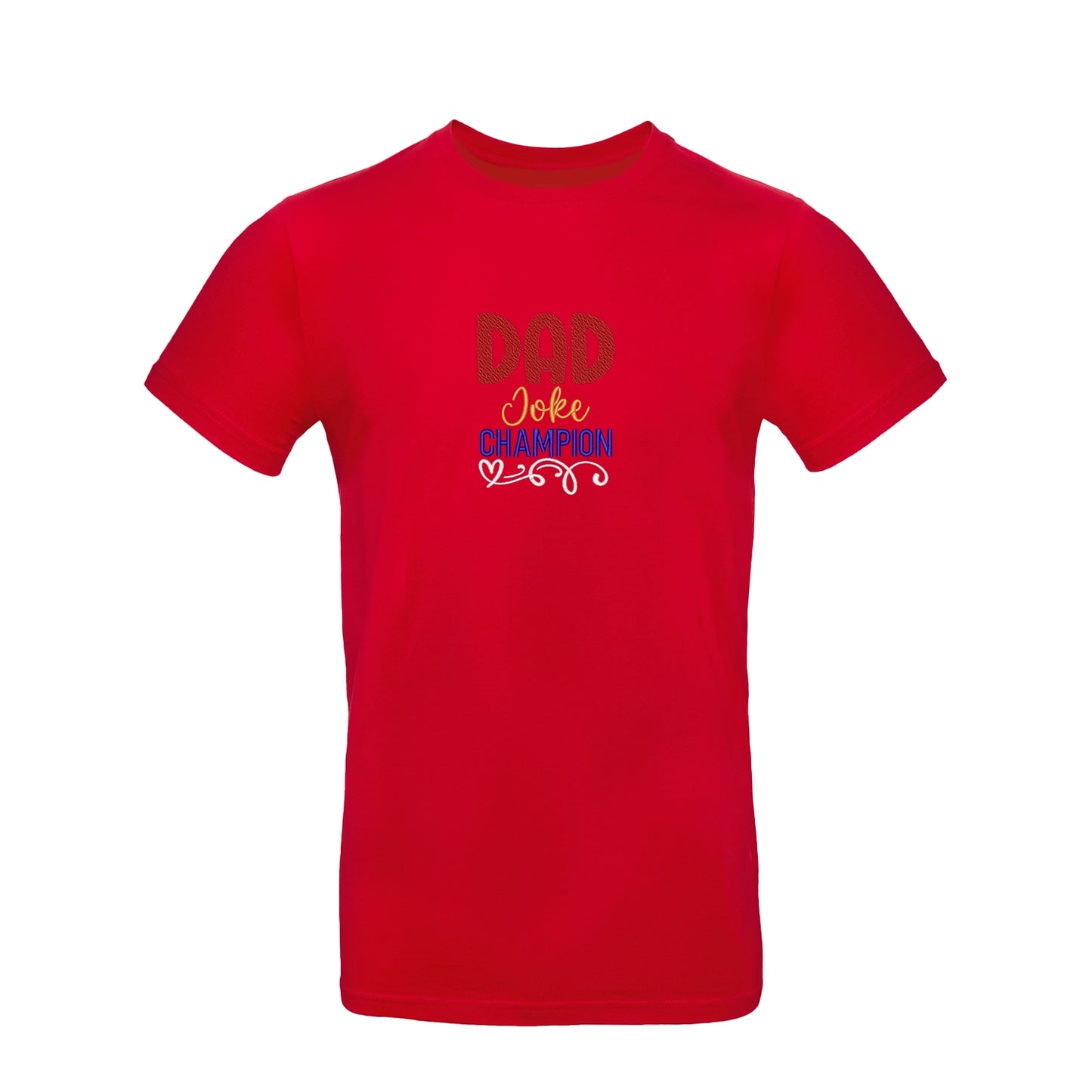 Koszulka unisex z haftem "Dad Joke Champion" – idealna dla taty z poczuciem humoru