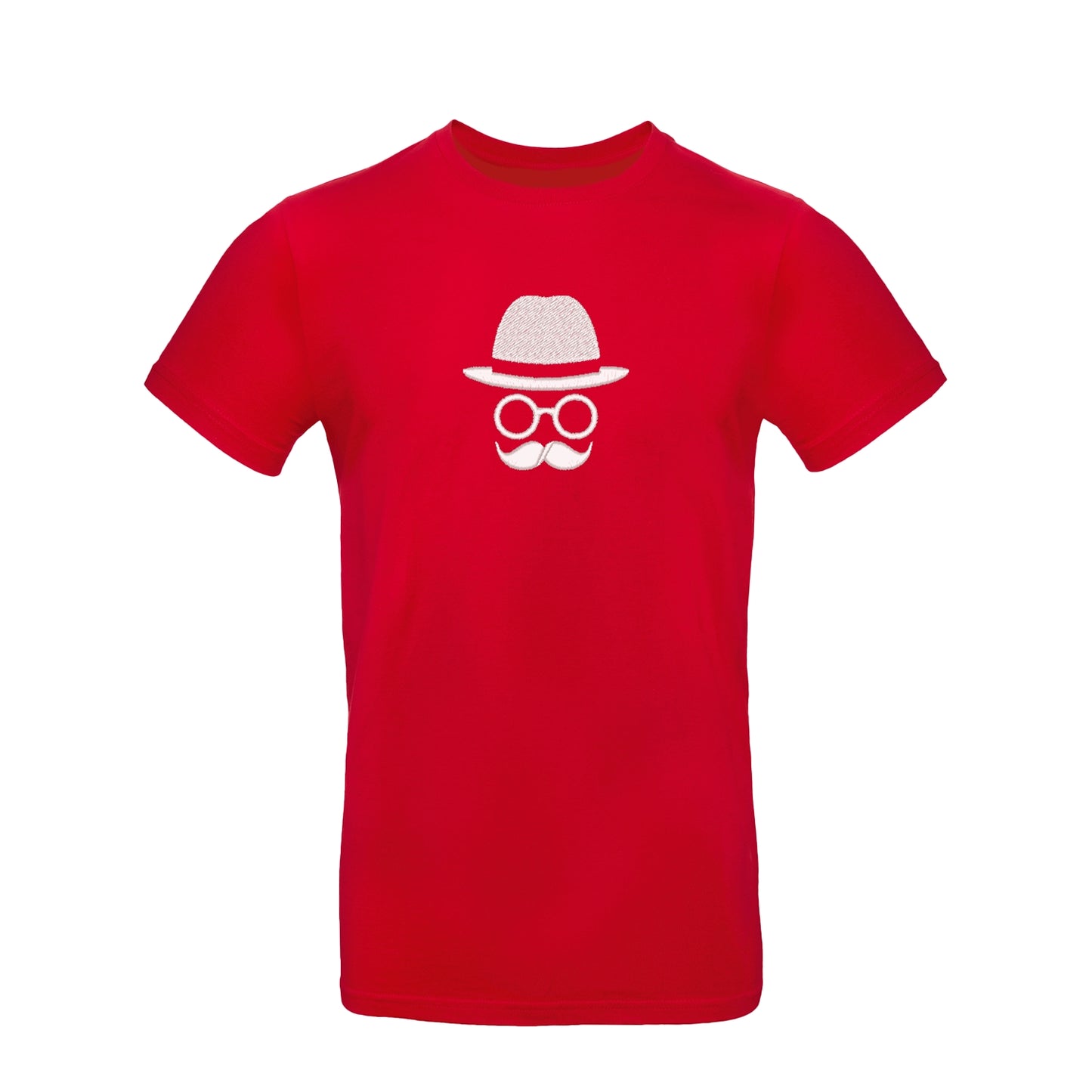 Koszulka unisex z haftem "Father with Moustache" – zabawny i stylowy prezent dla taty