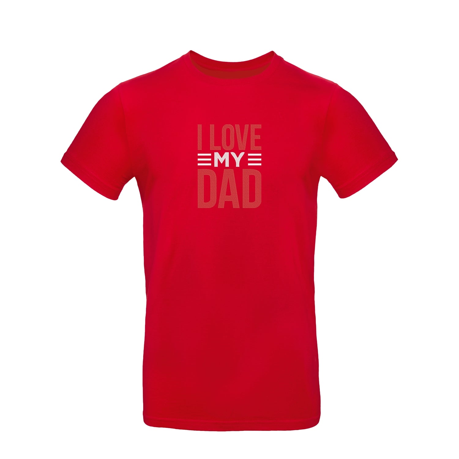 Koszulka unisex z haftem "I Love My Dad 2" – wyjątkowy prezent dla taty z serca Haft z radości