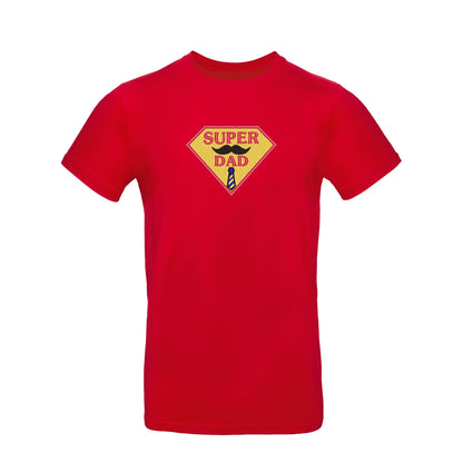 Koszulka "Super Dad" na Dzień Ojca – prezent z haftem dla taty bohatera Haft z radości