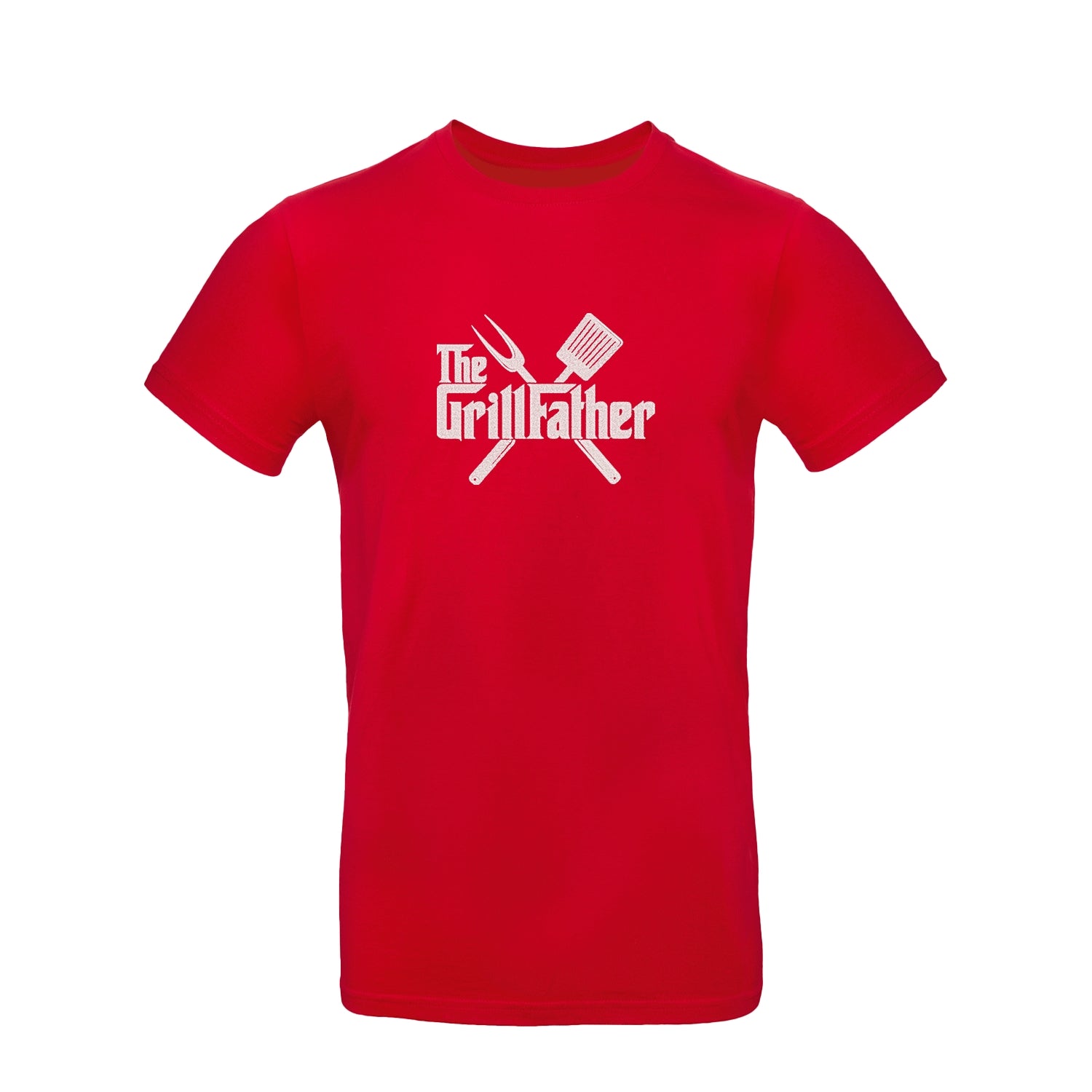 Koszulka The Grill Father – prezent z haftem dla taty miłośnika grilla Haft z radości
