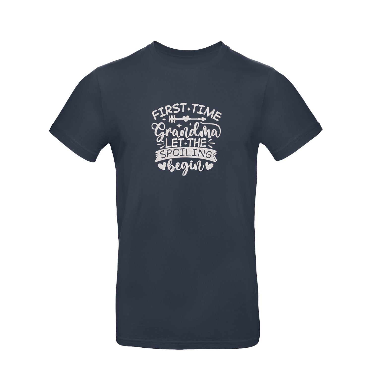 Koszulka First Time Grandma – haftowany prezent dla świeżej Babci Haft z radości - nadruki i haft na odzieży Warszawa