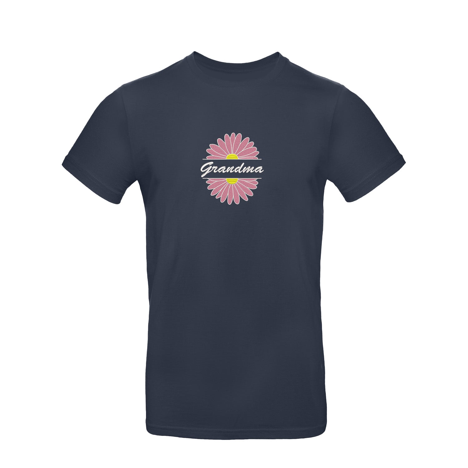 Koszulka Grandma Flower 2 – stokrotkowy haft dla ukochanej Babci Haft z radości - nadruki i haft na odzieży Warszawa
