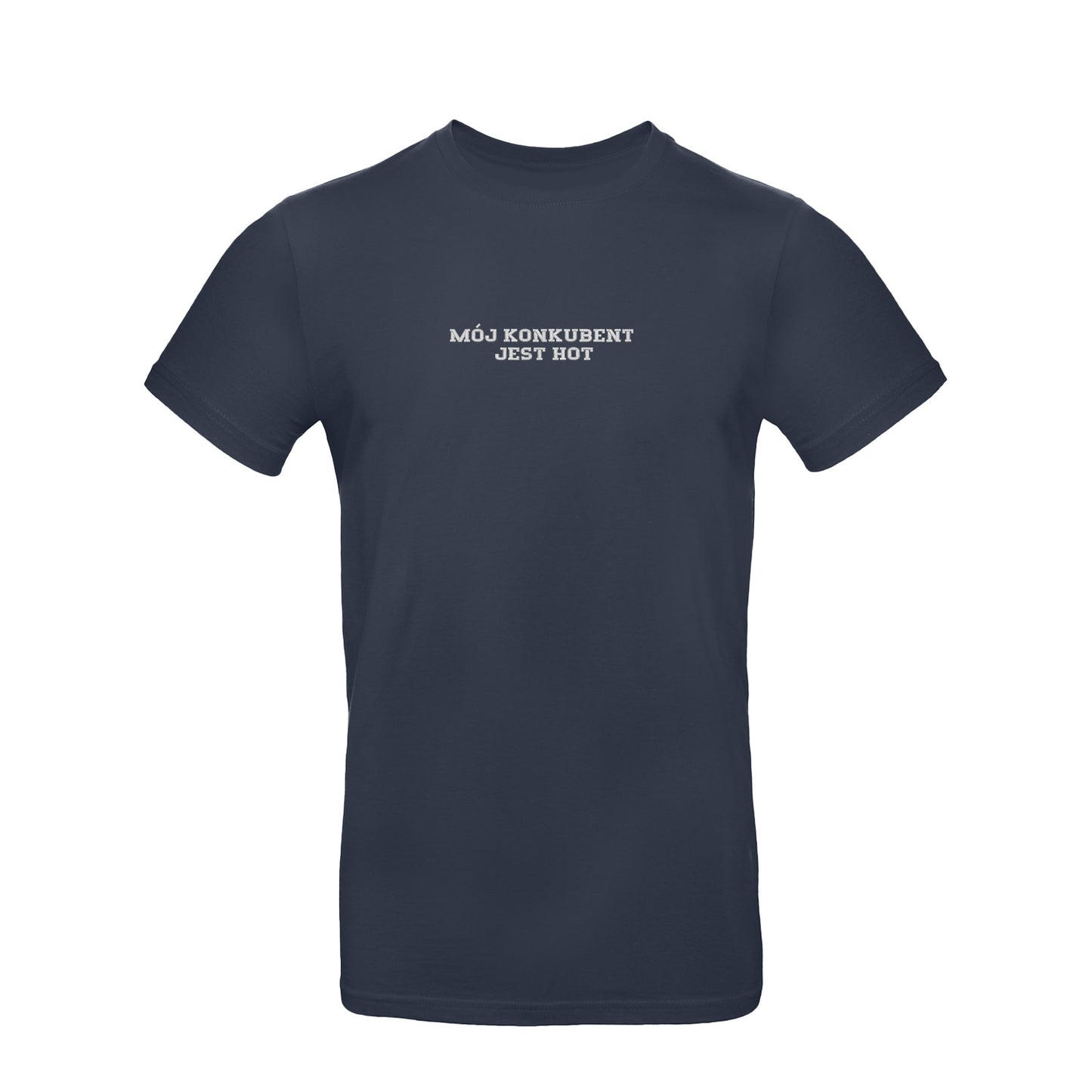 Koszulka z haftem "MÓJ KONKUBENT JEST HOT" – unisex, damska, oversize Haft z radości - nadruki i haft na odzieży Warszawa