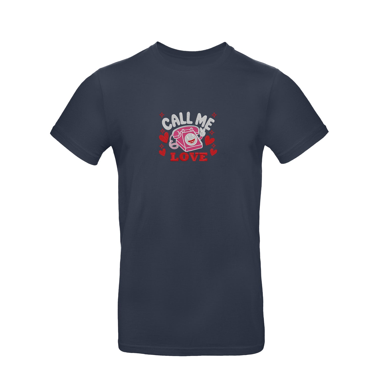 Koszulka z Haftem „Call Me Love” – delikatne przesłanie Haft z radości - nadruki i haft na odzieży Warszawa
