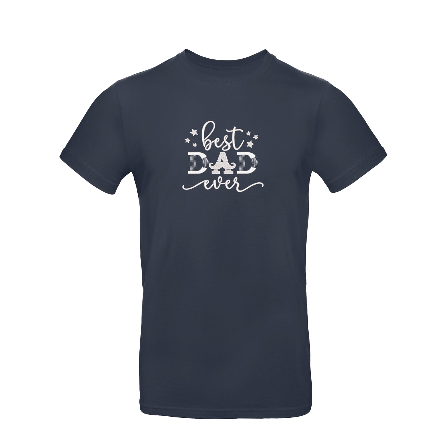 Koszulka „Best Dad Ever”  z haftem – idealny prezent dla taty, unisex, damska, oversize Haft z radości - nadruki i haft na odzieży Warszawa