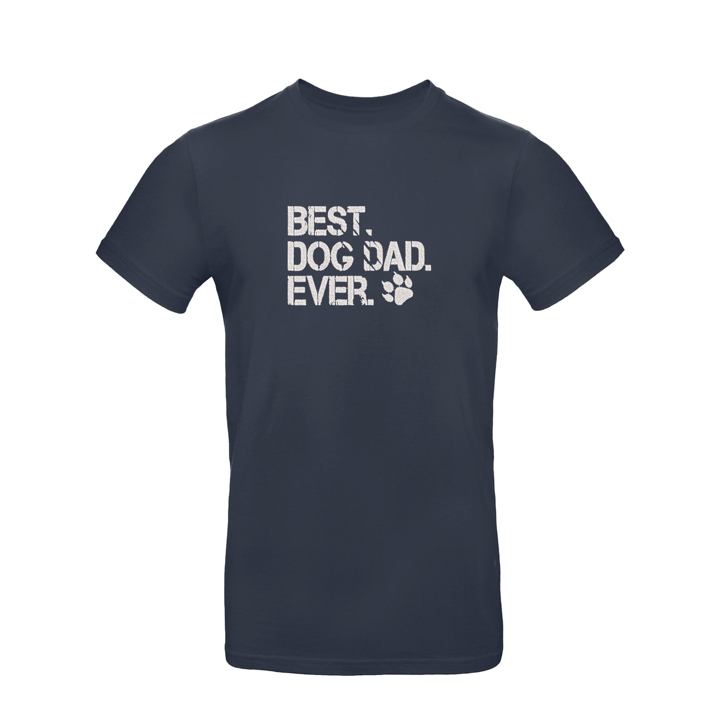 Koszulka „Best Dog Dad Ever 2” z haftem – prezent dla psiego taty, unisex, damska, oversize Haft z radości - nadruki i haft na odzieży Warszawa