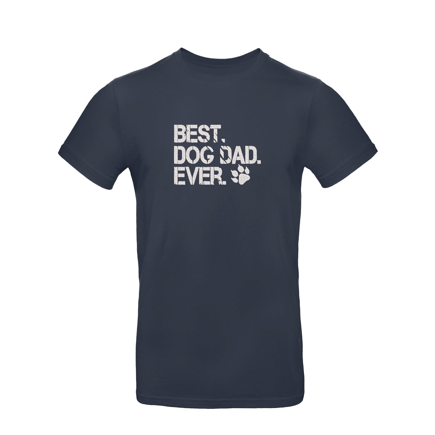 Koszulka „Best Dog Dad Ever 2” z haftem – prezent dla psiego taty, unisex, damska, oversize Haft z radości - nadruki i haft na odzieży Warszawa