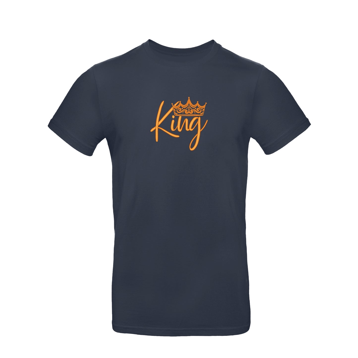 Koszulka „King Crown” haft komputerowy – stylowa koszulka z koroną, unisex, damska, oversize, idealna na prezent Haft z radości - nadruki i haft na odzieży Warszawa