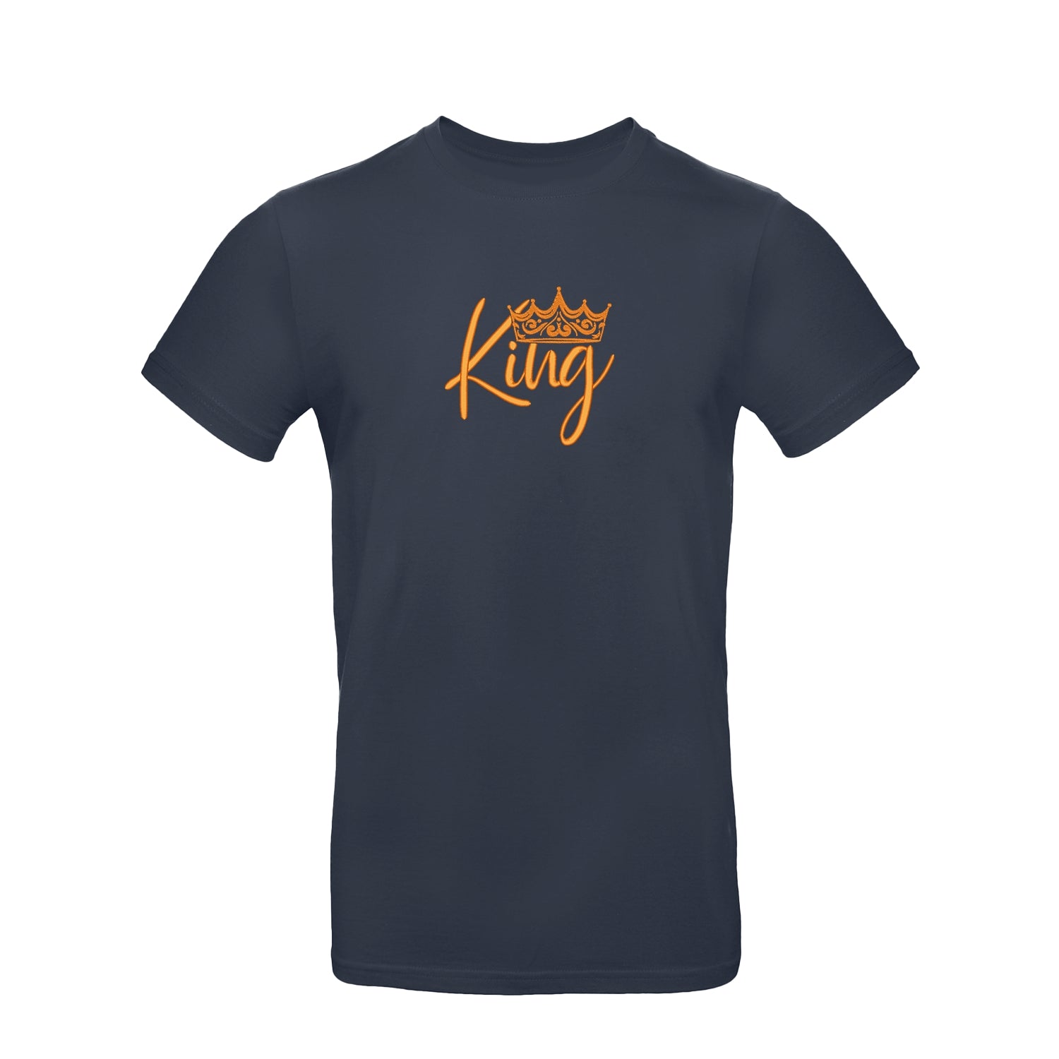 Koszulka „King Crown” haft komputerowy – stylowa koszulka z koroną, unisex, damska, oversize, idealna na prezent Haft z radości - nadruki i haft na odzieży Warszawa