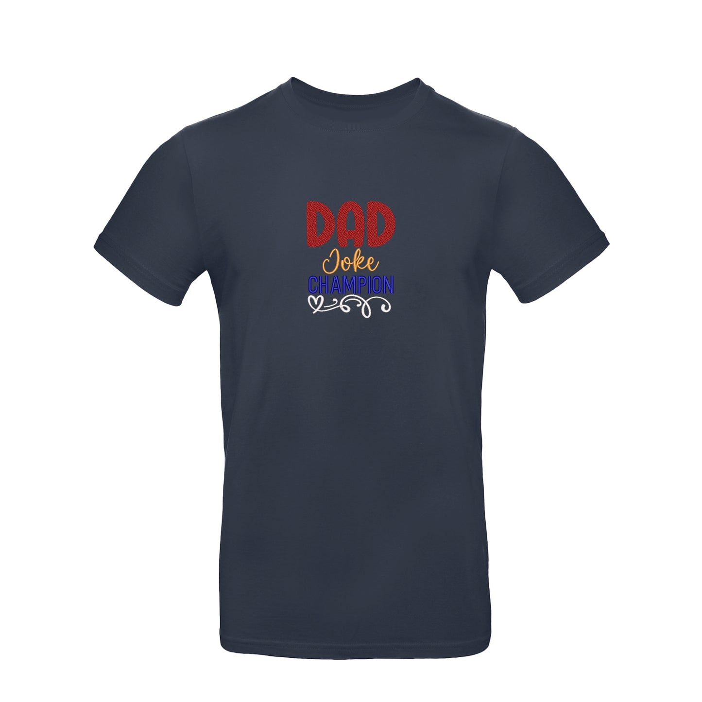Koszulka unisex z haftem "Dad Joke Champion" – idealna dla taty z poczuciem humoru