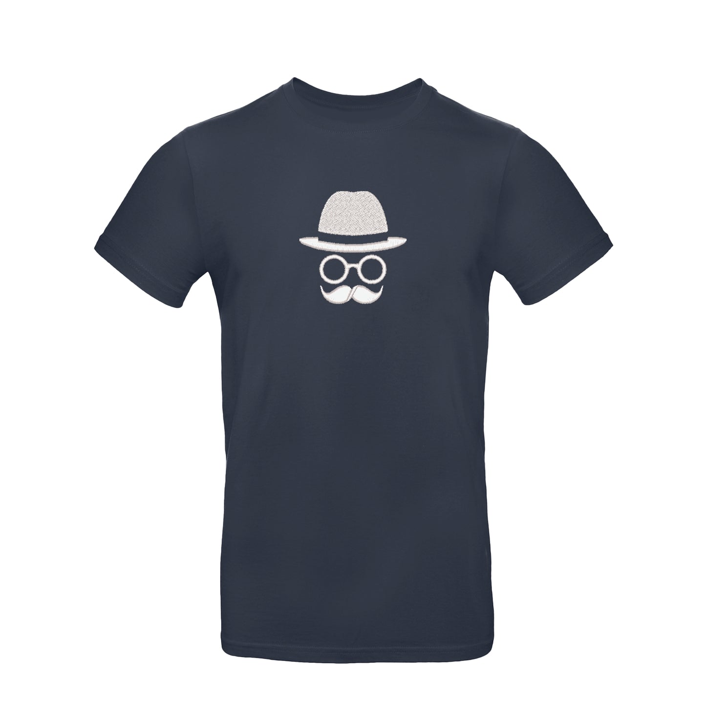 Koszulka unisex z haftem "Father with Moustache" – zabawny i stylowy prezent dla taty