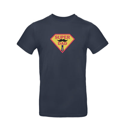 Koszulka "Super Dad" na Dzień Ojca – prezent z haftem dla taty bohatera Haft z radości