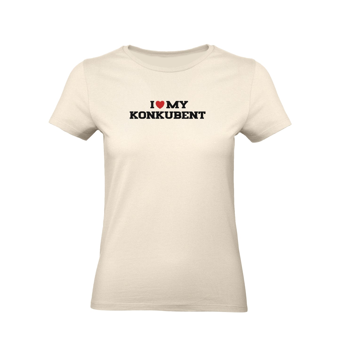 Koszulka damska z haftem „I LOVE MY KONKUBENT"