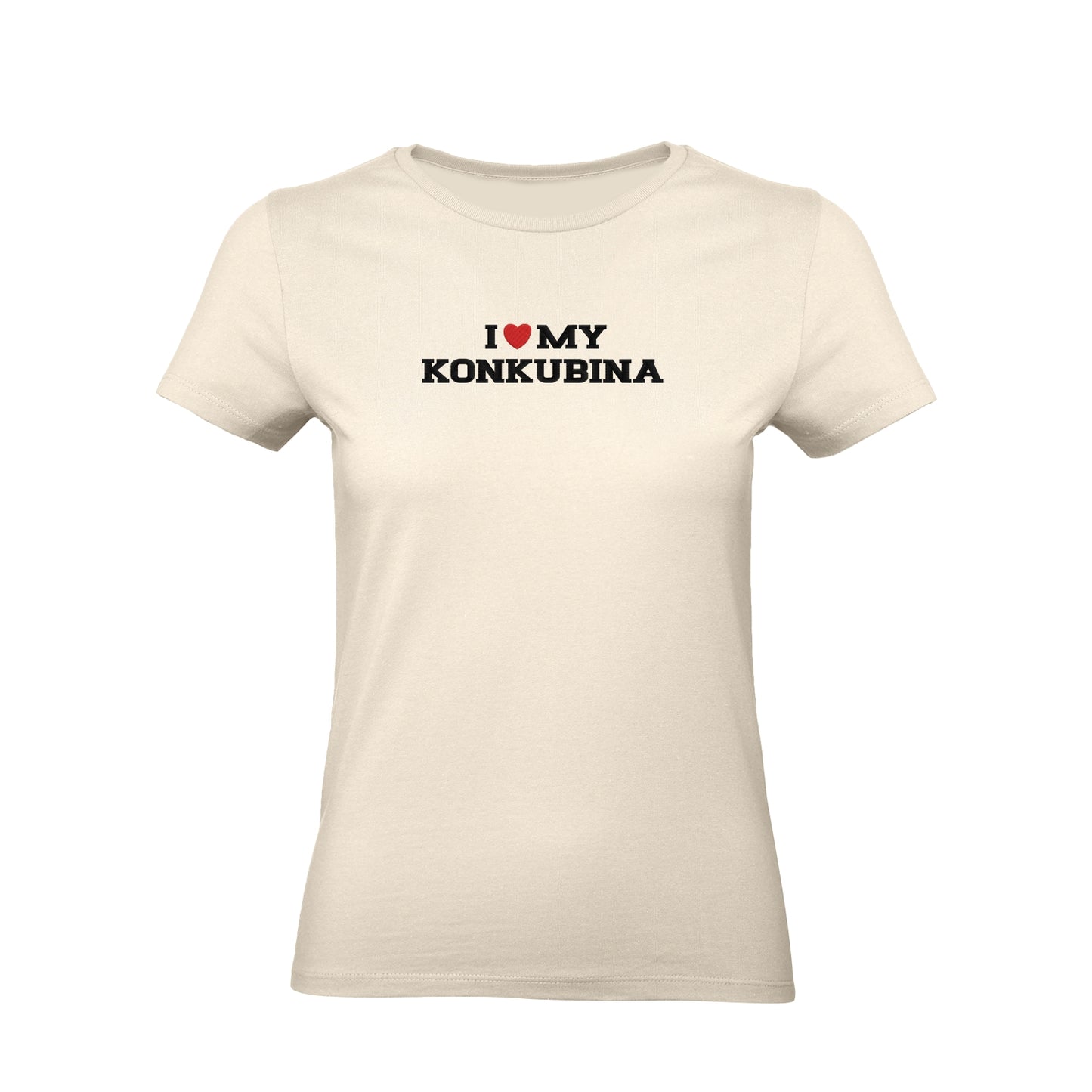 Koszulka damska z haftem „I love MY KONKUBINA"