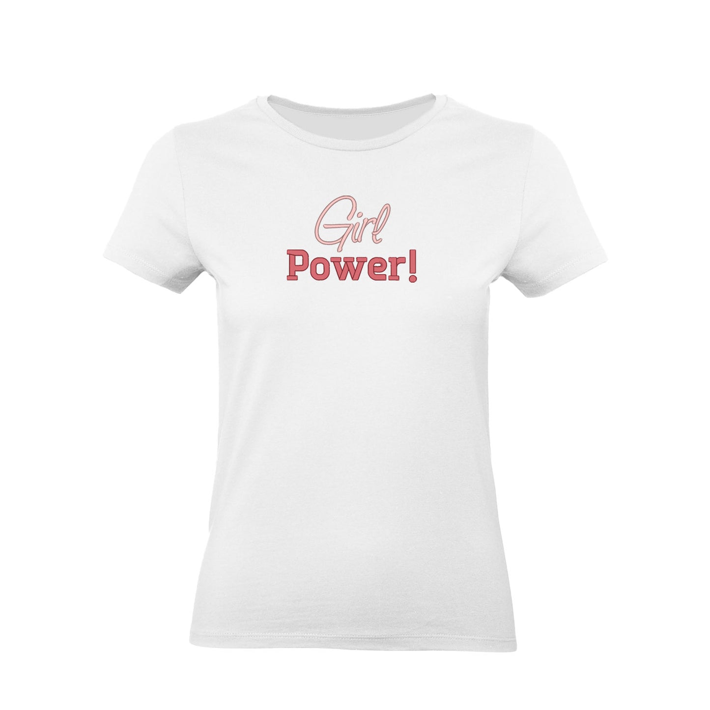 Koszulka damska „Girl Power!” – Haft 3D, Siła i Styl