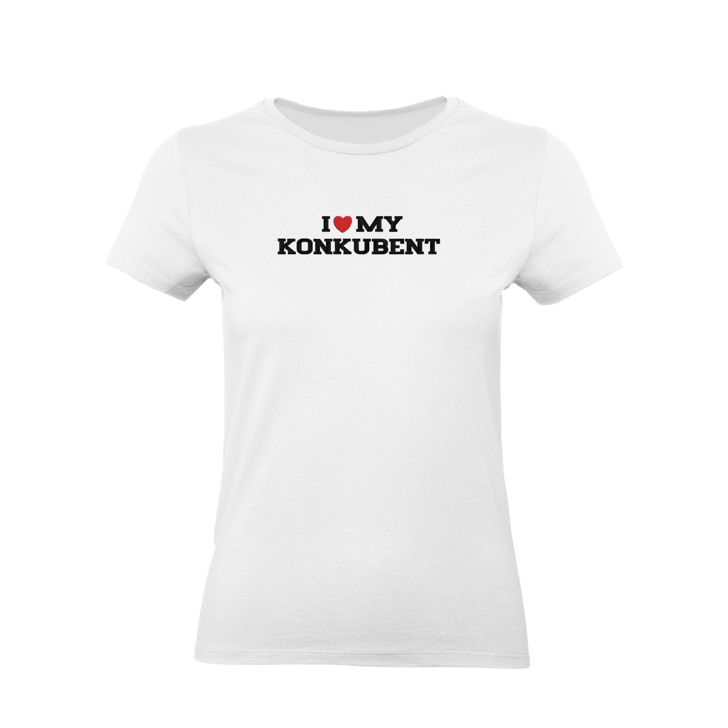 Koszulka damska z haftem „I LOVE MY KONKUBENT"