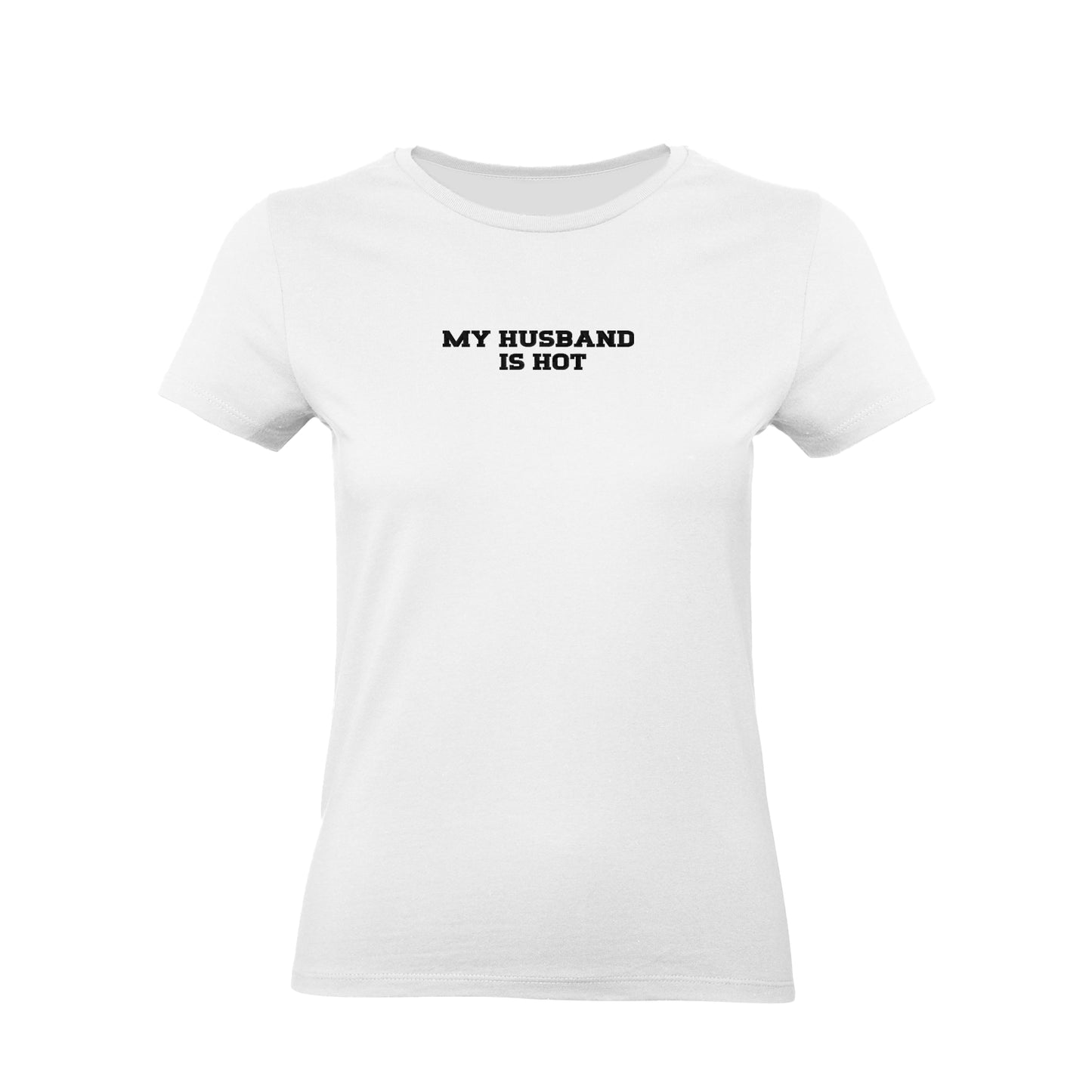 Koszulka damska z haftem „MY HUSBAND IS HOT"
