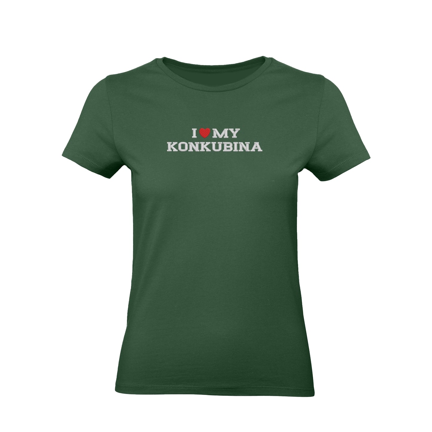 Koszulka damska z haftem „I love MY KONKUBINA"