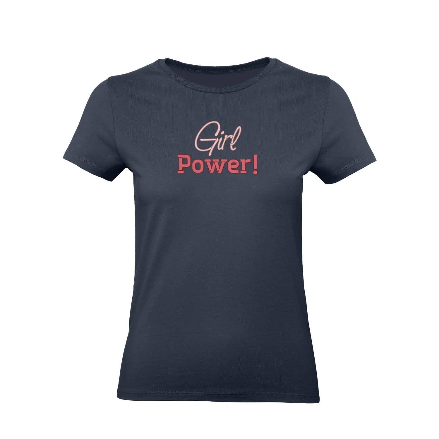 Koszulka damska „Girl Power!” – Haft 3D, Siła i Styl Haft z radości