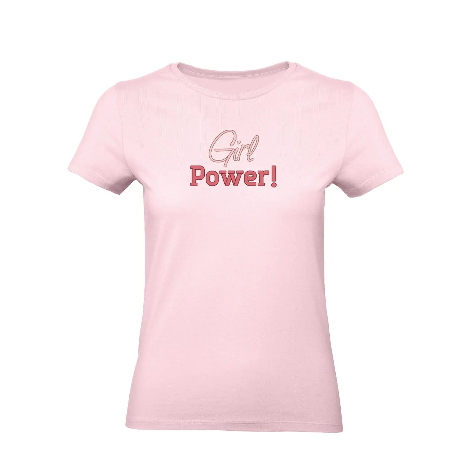 Koszulka damska „Girl Power!” – Haft 3D, Siła i Styl Haft z radości