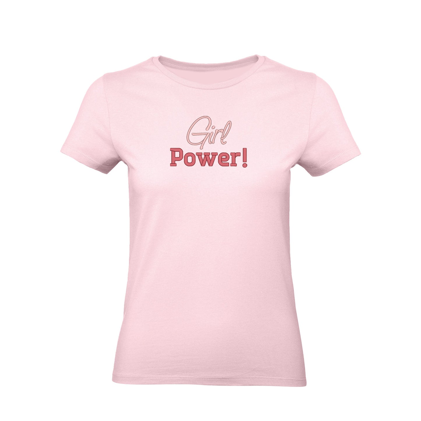Koszulka damska „Girl Power!” – Haft 3D, Siła i Styl