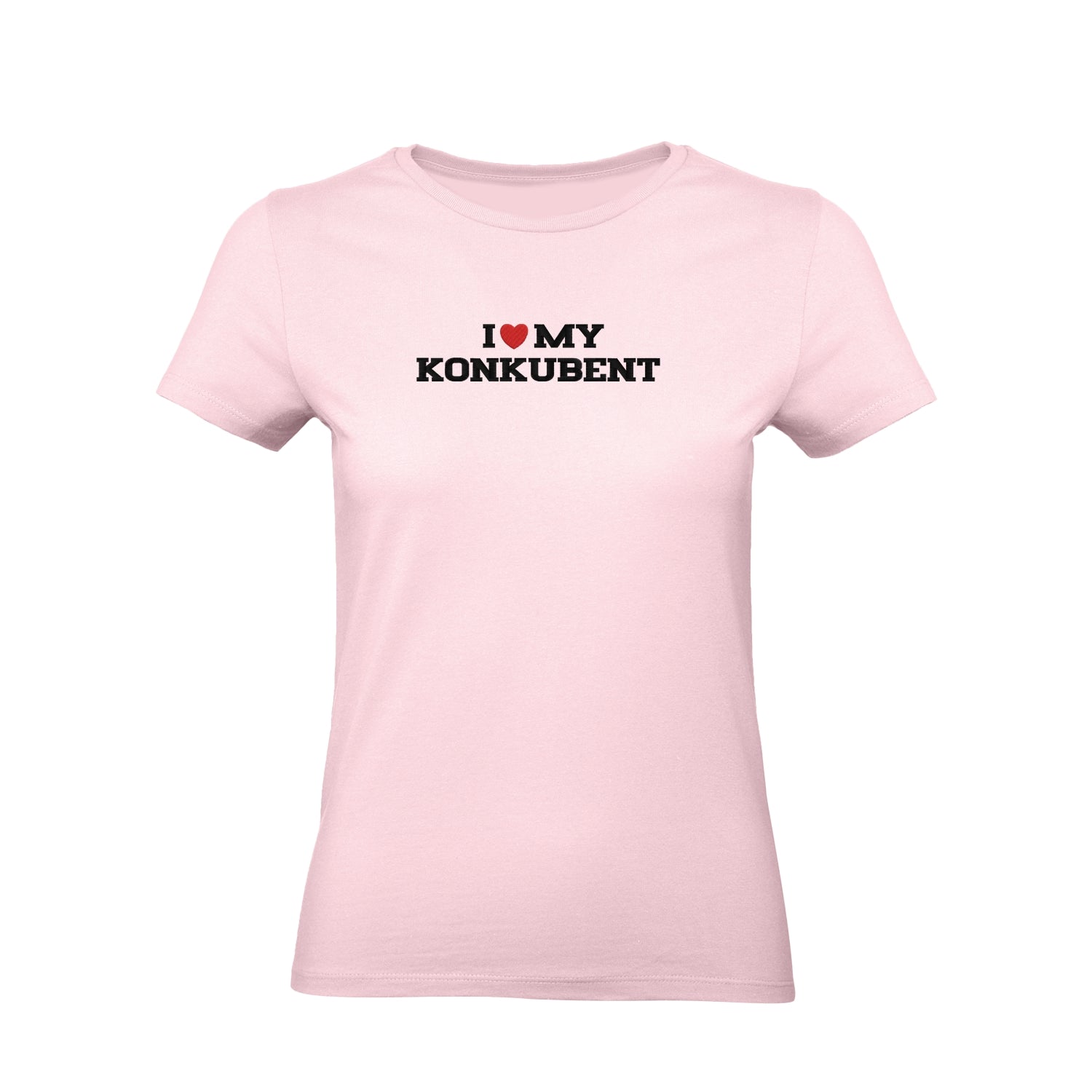 Koszulka damska z haftem „I LOVE MY KONKUBENT