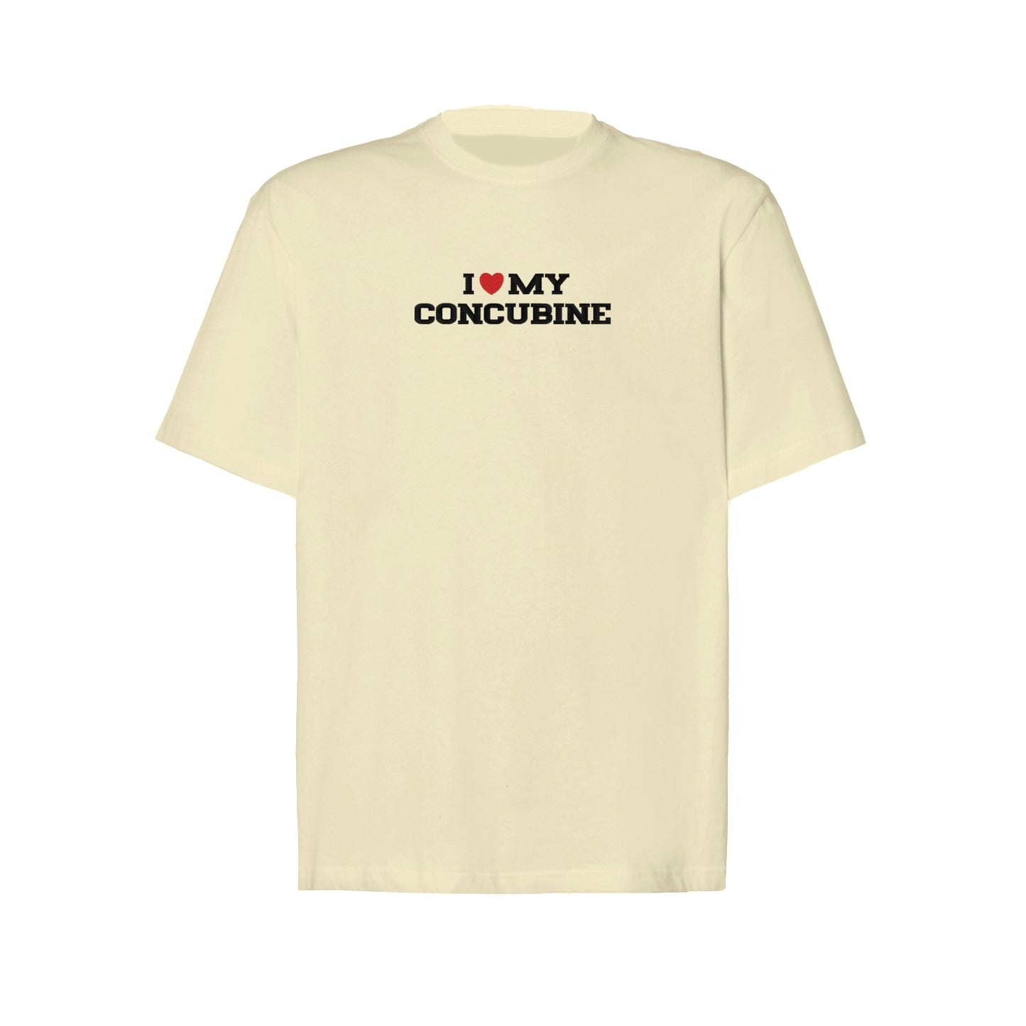 Koszulka oversize z haftem „I love MY Concubine"