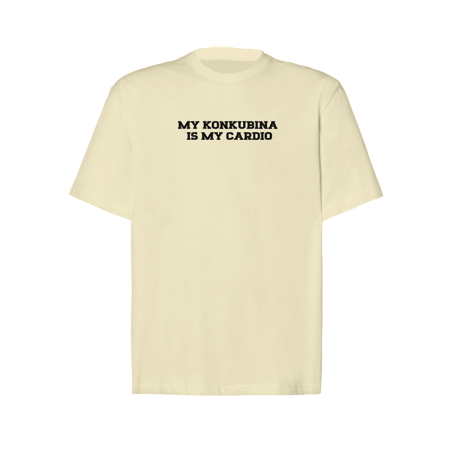 Koszulka oversize z haftem „My Konkubina is my cardio"