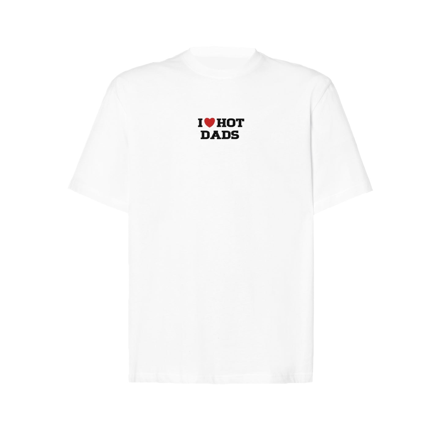 Koszulka oversize z haftem „I love HOT DADS"
