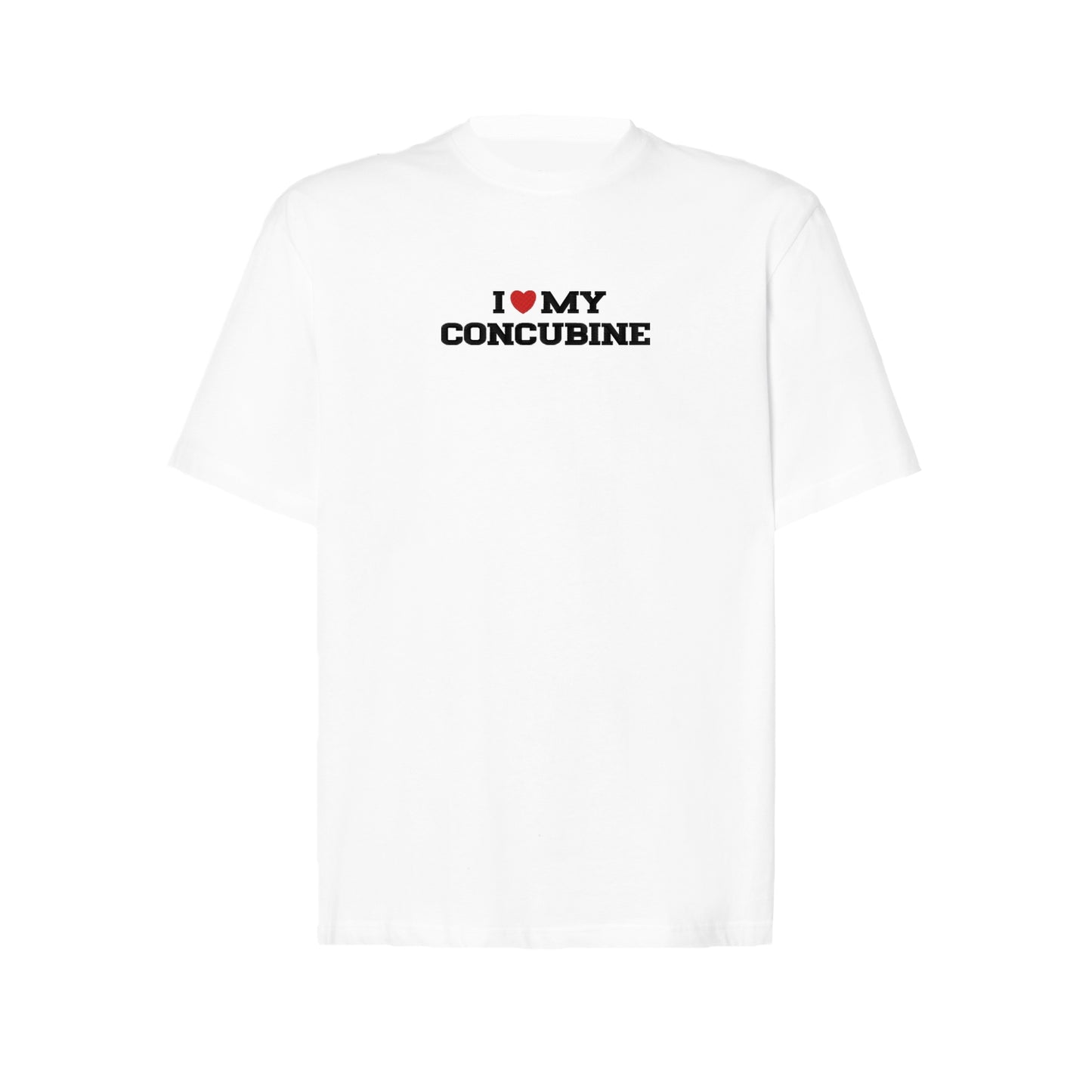 Koszulka oversize z haftem „I love MY Concubine"