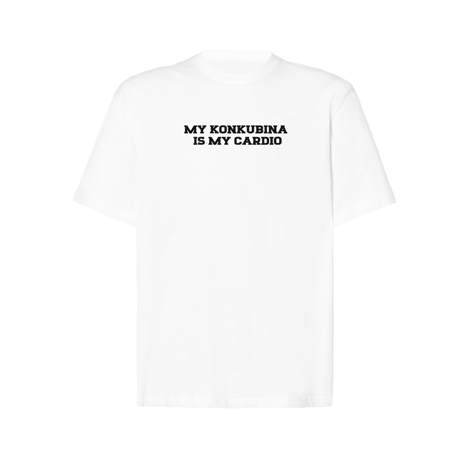 Koszulka oversize z haftem „My Konkubina is my cardio