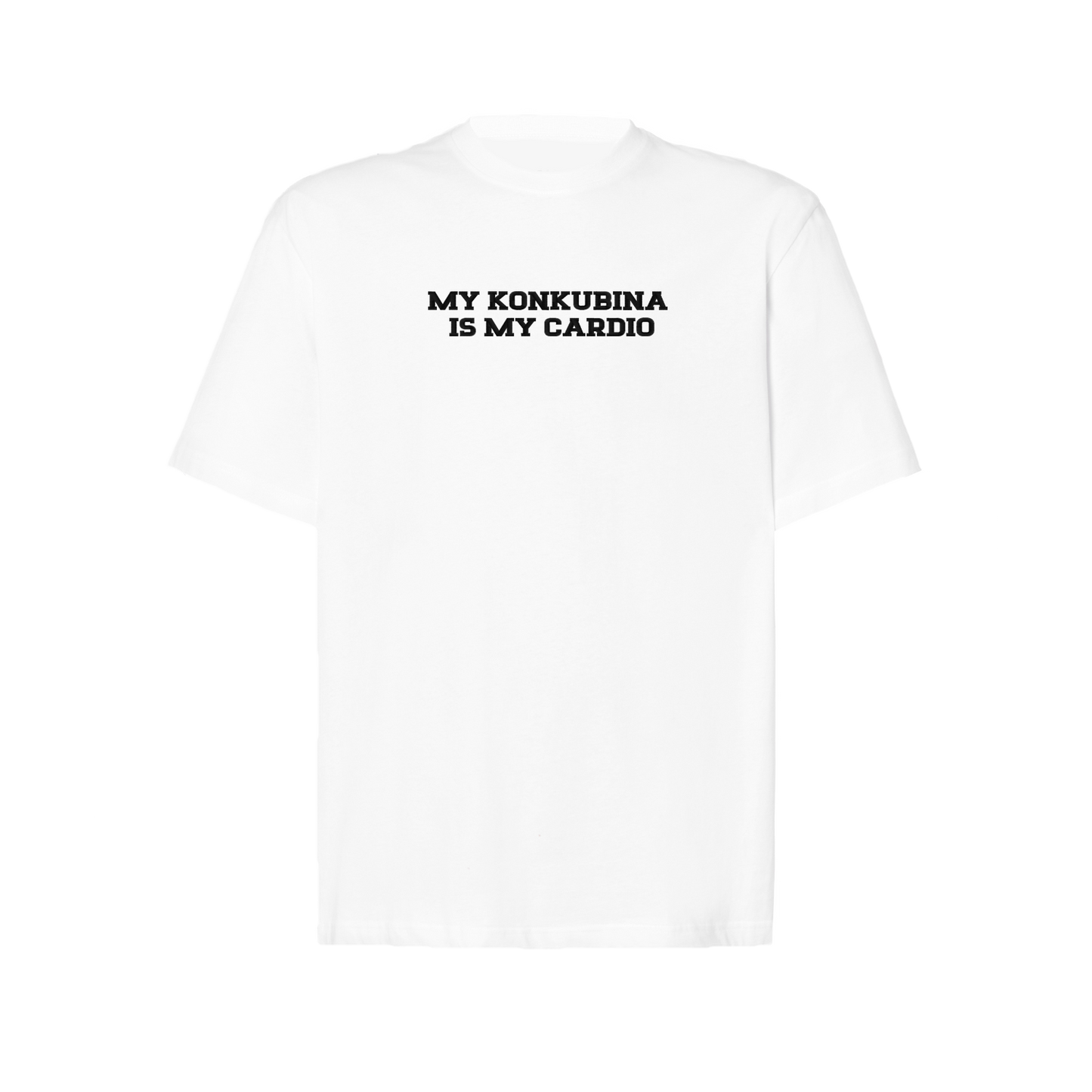 Koszulka oversize z haftem „My Konkubina is my cardio"