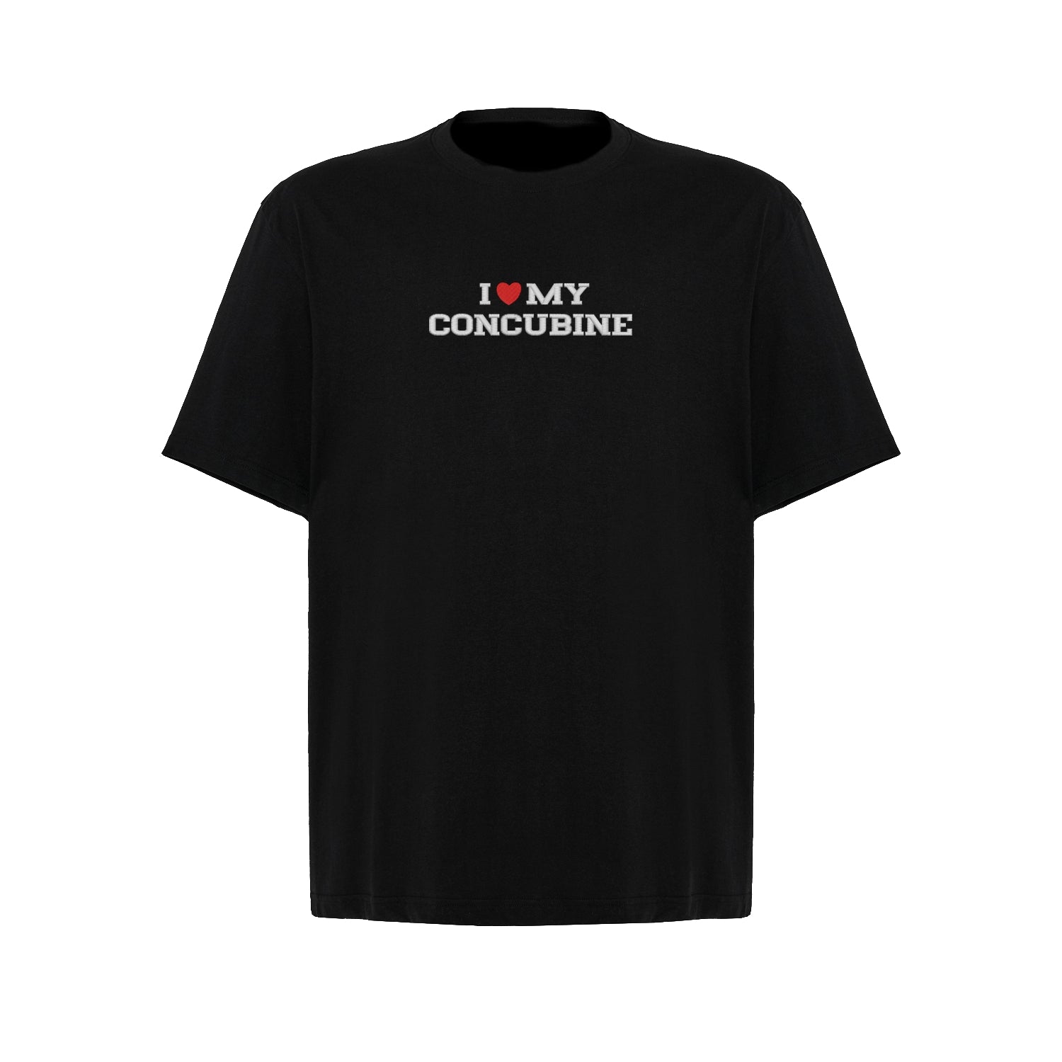Koszulka oversize z haftem „I love MY Concubine