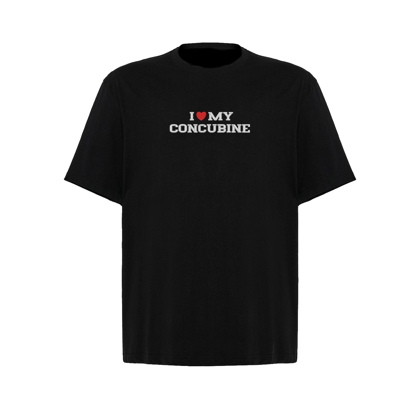 Koszulka oversize z haftem „I love MY Concubine"