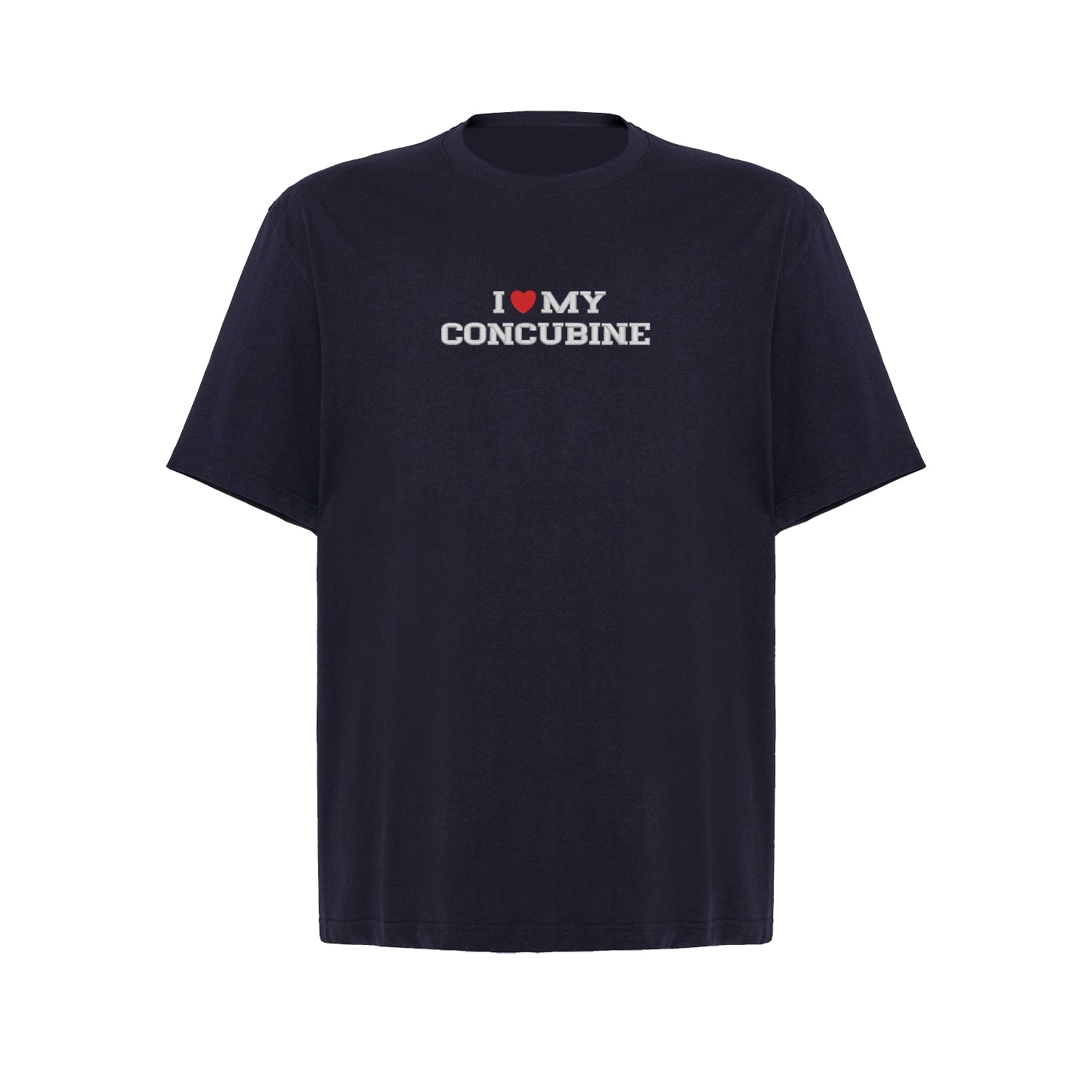 Koszulka oversize z haftem „I love MY Concubine