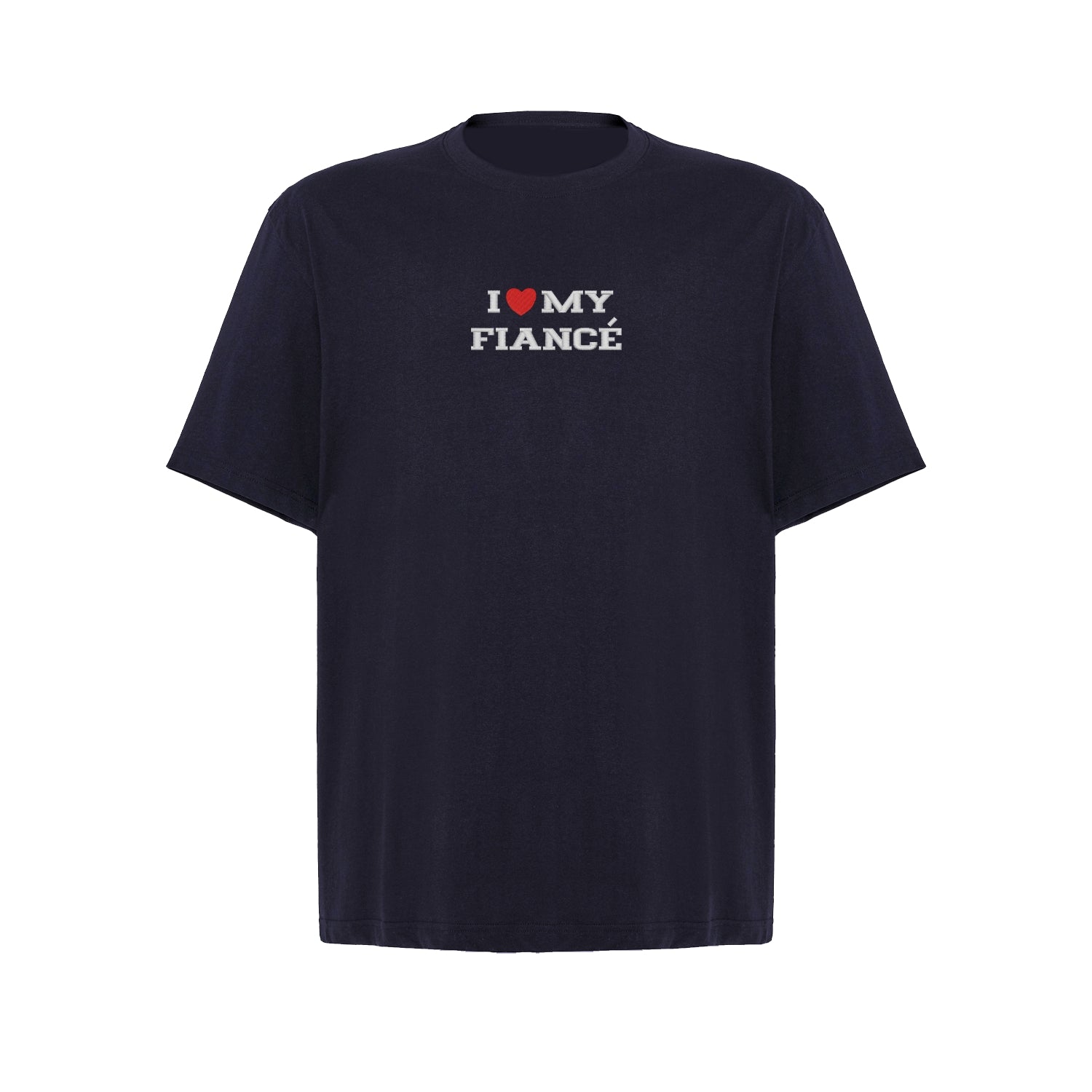 Koszulka oversize z haftem „I love MY FIANCE